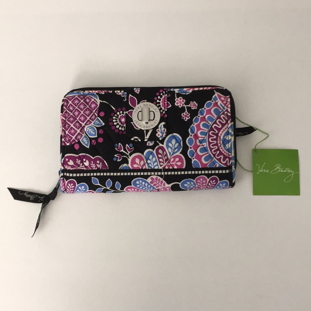 Vera Bradley Navy Floral Wallet